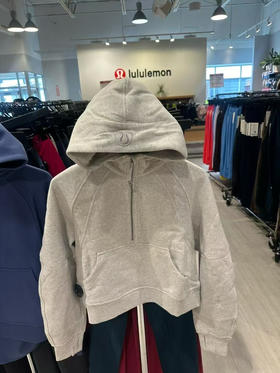 xs/s，m/l  xl/xxl 可选💰699🉐直邮✨⚠️终于等到灰色的折扣啦‼️Lululemon scuba浅灰色半拉链卫衣