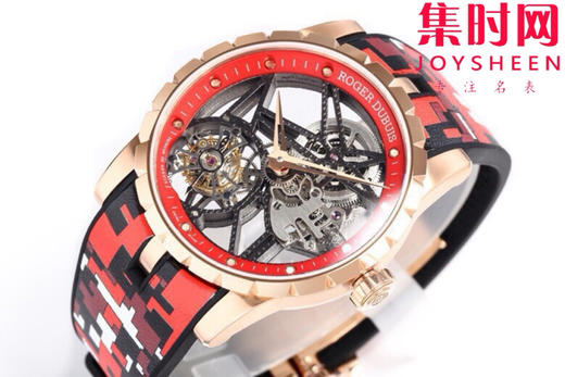 NEW罗杰杜彼迷彩陀飞轮 新品彩色陀飞轮，掀起彩色旋风，少量到货。EXCALIBUR王者系列 RDDBEX0938真陀飞轮男士腕表 商品图1