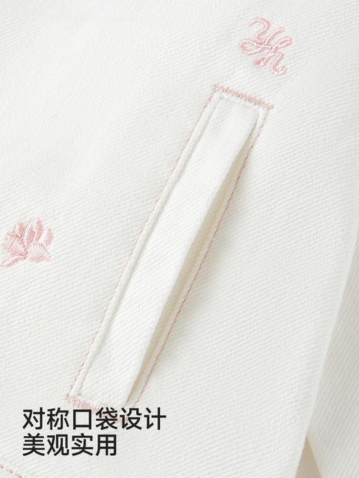 英氏儿童牛仔外套女宝宝春秋纯棉可爱百搭春季衣服YRWBJ1S031A 商品图4