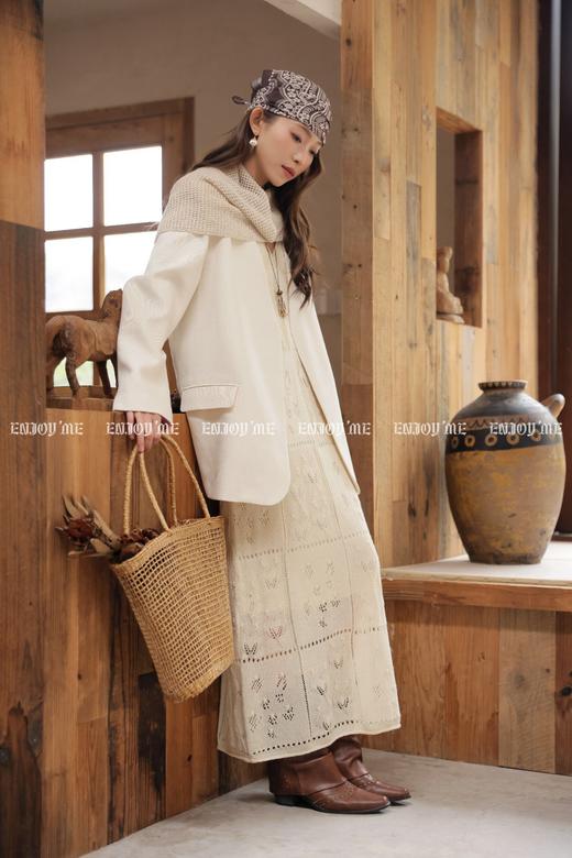 【门店同款】ENJOY春季“序光之旅”郁金香钩花连衣裙 169443561 商品图1