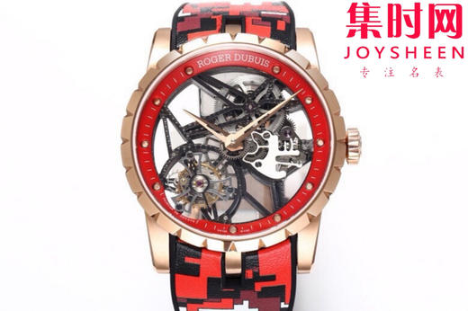 NEW罗杰杜彼迷彩陀飞轮 新品彩色陀飞轮，掀起彩色旋风，少量到货。EXCALIBUR王者系列 RDDBEX0938真陀飞轮男士腕表 商品图8