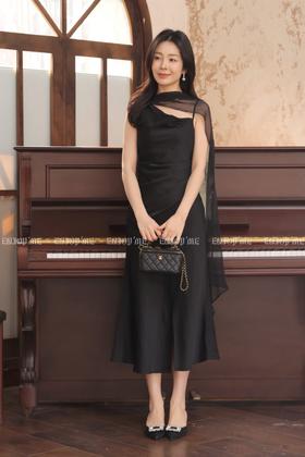 【门店同款】ENJOY春季“柔光芳序”缪斯飘带连衣裙 169099923