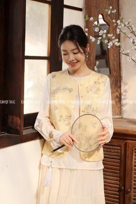 【门店同款】ENJOY春季“画中行”沾酒春花中式马夹 169644531