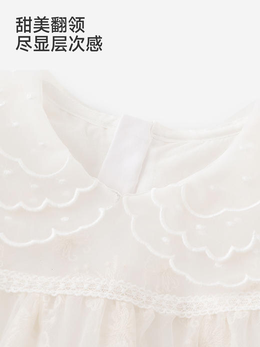 【高定系列】英氏儿童连衣裙女童夏季新款短袖短裙子可爱公主裙YRLCJ1S056A 商品图3