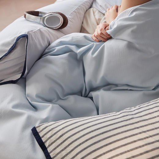 2026春夏全棉人字纹小提花拼色系列四件套 商品图14