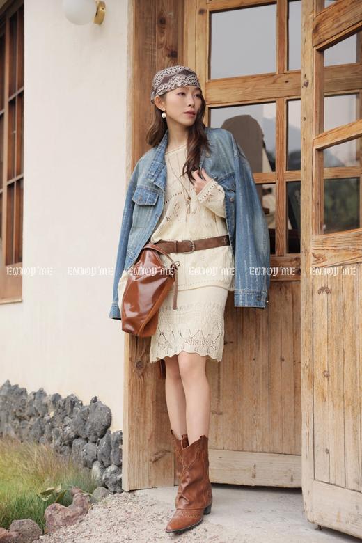 【门店同款】ENJOY春季“序光之旅”立领斜襟牛仔外套 169743301 商品图6