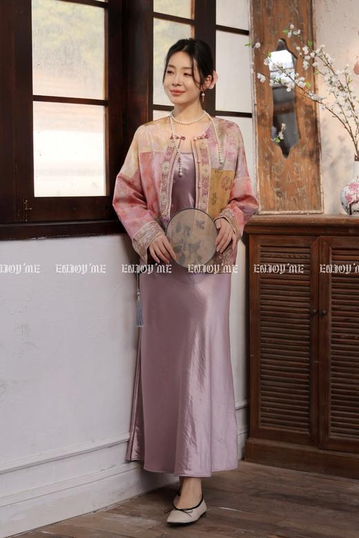 【门店同款】ENJOY春季“画中行”云锦春华中式外套 169244377 商品图8