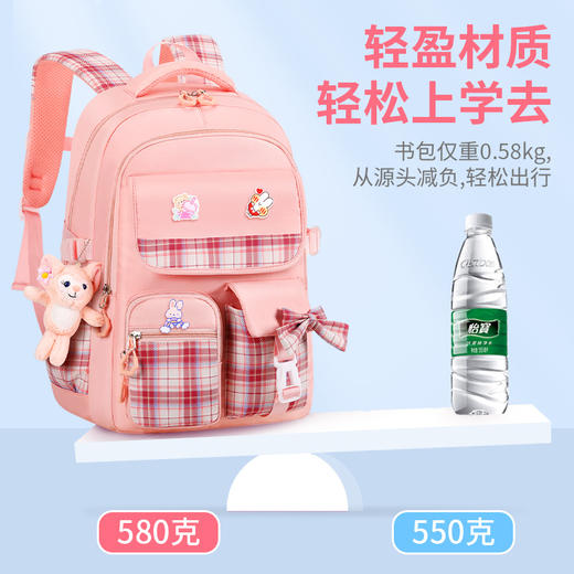 【减负护脊❗蝴蝶结大容量儿童书包】书包卡通可爱幼儿园，男孩女生双肩包,透气舒适，加宽加厚肩带，新升级护脊减负，男女孩童可爱休闲太空双肩背包开学季L 商品图1