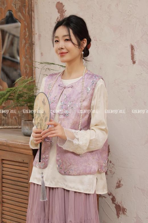 【门店同款】ENJOY春季“画中行”繁芜今棠中式马夹 169697350 商品图4