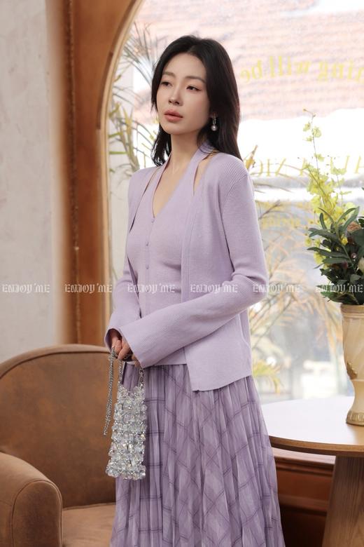 【门店同款】ENJOY春季“柔光芳序”挂脖背心两件套 169247826 商品图3