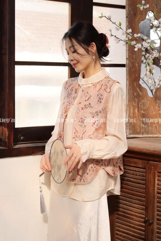 【门店同款】ENJOY春季“画中行”慕枝南下中式马夹 169543772 商品图8