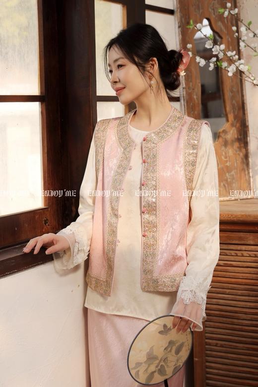 【门店同款】ENJOY春季“画中行”春韵别处中式马夹 169444029 商品图6