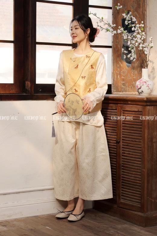 【门店同款】ENJOY春季“画中行”云山晓时装长裤 169444070 商品图3