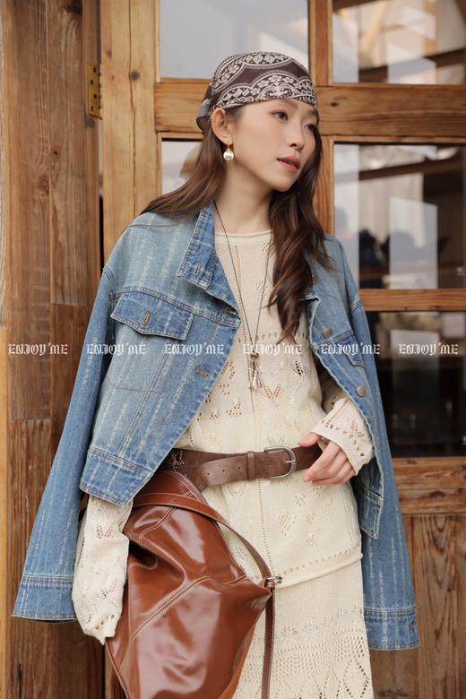 【门店同款】ENJOY春季“序光之旅”立领斜襟牛仔外套 169743301 商品图2