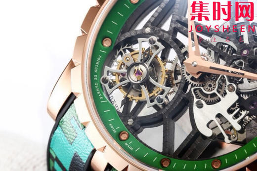 NEW罗杰杜彼迷彩陀飞轮 新品彩色陀飞轮，掀起彩色旋风，少量到货。EXCALIBUR王者系列 RDDBEX0938真陀飞轮男士腕表 商品图4