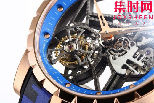 NEW罗杰杜彼迷彩陀飞轮 新品彩色陀飞轮，掀起彩色旋风，少量到货。EXCALIBUR王者系列 RDDBEX0938真陀飞轮男士腕表 商品图3