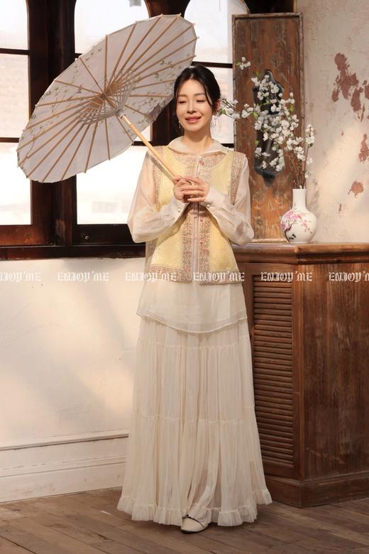 【门店同款】ENJOY春季“画中行”春韵别处中式马夹 169444029 商品图7