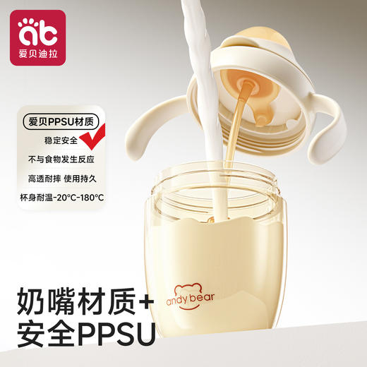 婴儿童直饮牛奶杯吸管学饮杯喝水杯子鸭嘴宝宝奶瓶6个月以上1-3岁 商品图1