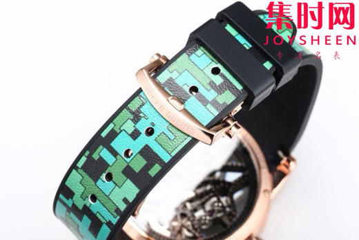 NEW罗杰杜彼迷彩陀飞轮 新品彩色陀飞轮，掀起彩色旋风，少量到货。EXCALIBUR王者系列 RDDBEX0938真陀飞轮男士腕表 商品图8