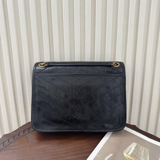 圣罗兰 niki 油蜡皮金色logo 金链条 小/中号（LZ） 商品图1