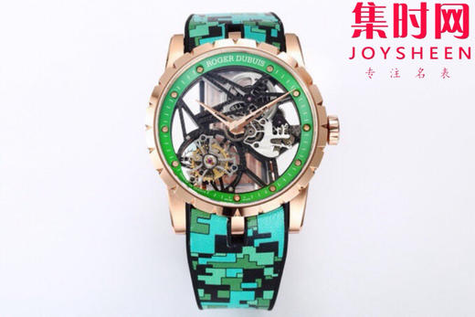 NEW罗杰杜彼迷彩陀飞轮 新品彩色陀飞轮，掀起彩色旋风，少量到货。EXCALIBUR王者系列 RDDBEX0938真陀飞轮男士腕表 商品图0