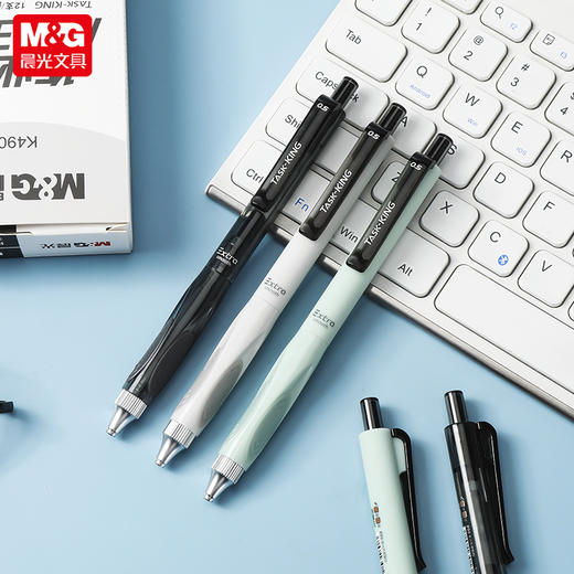 【三角正姿笔握❗养成正确书写习惯】晨光K4901按动中性笔作业小霸王ST笔尖低重心0.5速干黑学生刷题笔。rg 商品图3