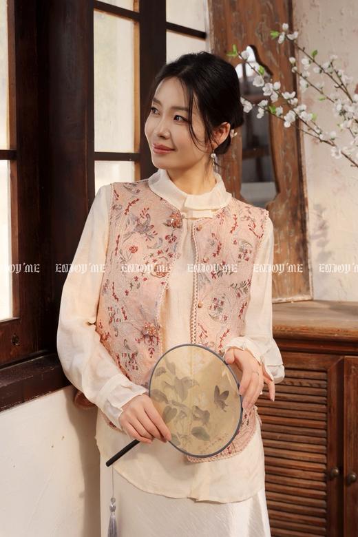 【门店同款】ENJOY春季“画中行”慕枝南下中式马夹 169543772 商品图5