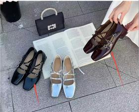 【门店同款】ENJOY春季一字扣交叉绑带单鞋 169145168