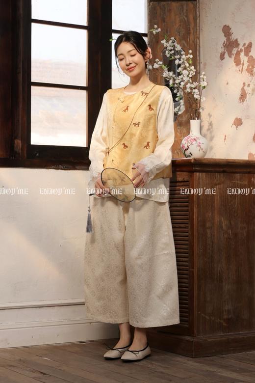 【门店同款】ENJOY春季“画中行”云山晓时装长裤 169444070 商品图0