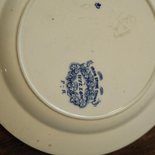 英国Willow青花柳亭纹老瓷盘 博物馆同款 X1385 商品图2