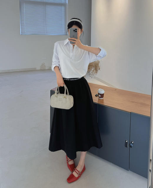 row纯棉极简polo衫 商品图2