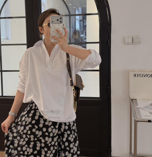 row纯棉极简polo衫 商品图5