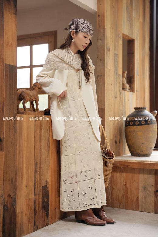 【门店同款】ENJOY春季“序光之旅”郁金香钩花连衣裙 169443561 商品图0