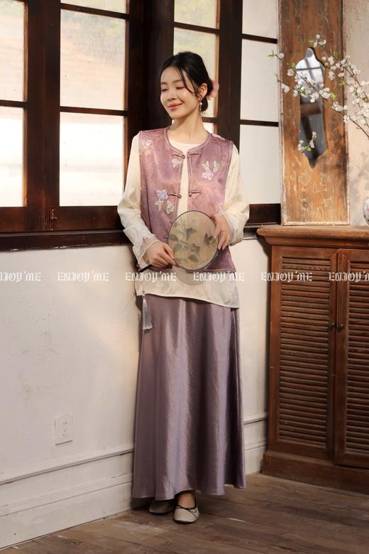 【门店同款】ENJOY春季“画中行”蝶梦霓裳中式马夹 169244107 商品图4