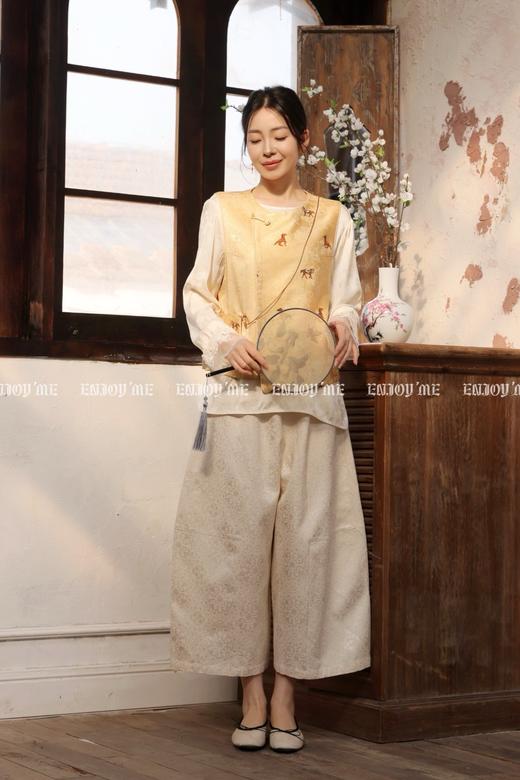 【门店同款】ENJOY春季“画中行”云山晓时装长裤 169444070 商品图2