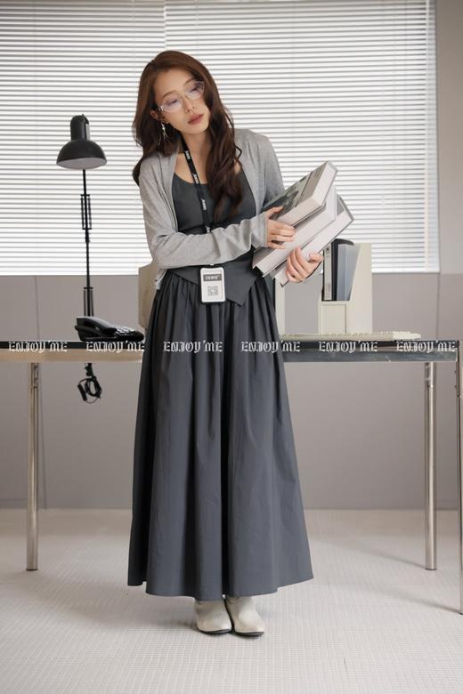 【门店同款】ENJOY春季“柔权主义”撞色两件套裙 169604133 商品图4