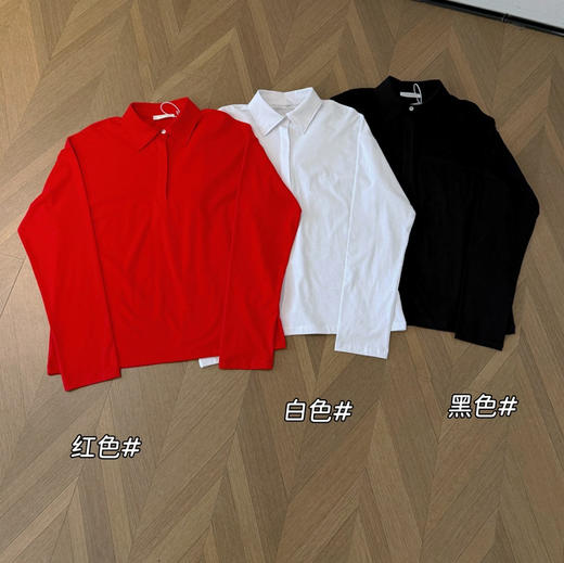 row纯棉极简polo衫 商品图13