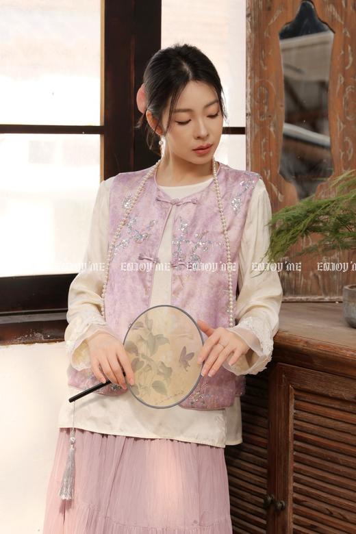 【门店同款】ENJOY春季“画中行”繁芜今棠中式马夹 169697350 商品图5