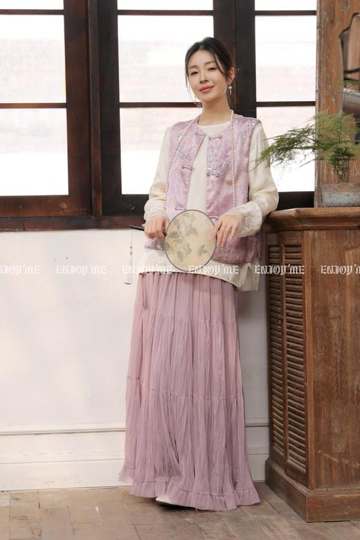 【门店同款】ENJOY春季“画中行”繁芜今棠中式马夹 169697350 商品图7