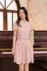 【门店同款】ENJOY春季“轻礼服”木槿粉蕾丝钩花裙 169694511 商品缩略图0