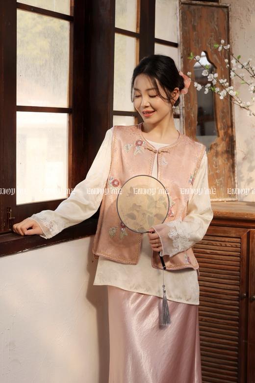 【门店同款】ENJOY春季“画中行”蝶梦霓裳中式马夹 169244107 商品图6