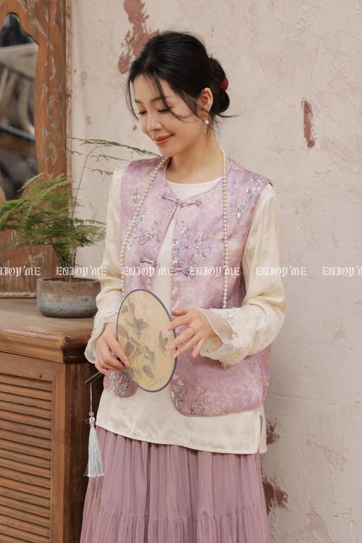 【门店同款】ENJOY春季“画中行”繁芜今棠中式马夹 169697350 商品图2