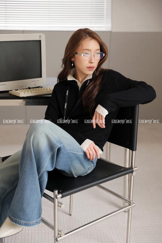 【门店同款】ENJOY春季复古垂感阔腿裤 169147315 商品图4