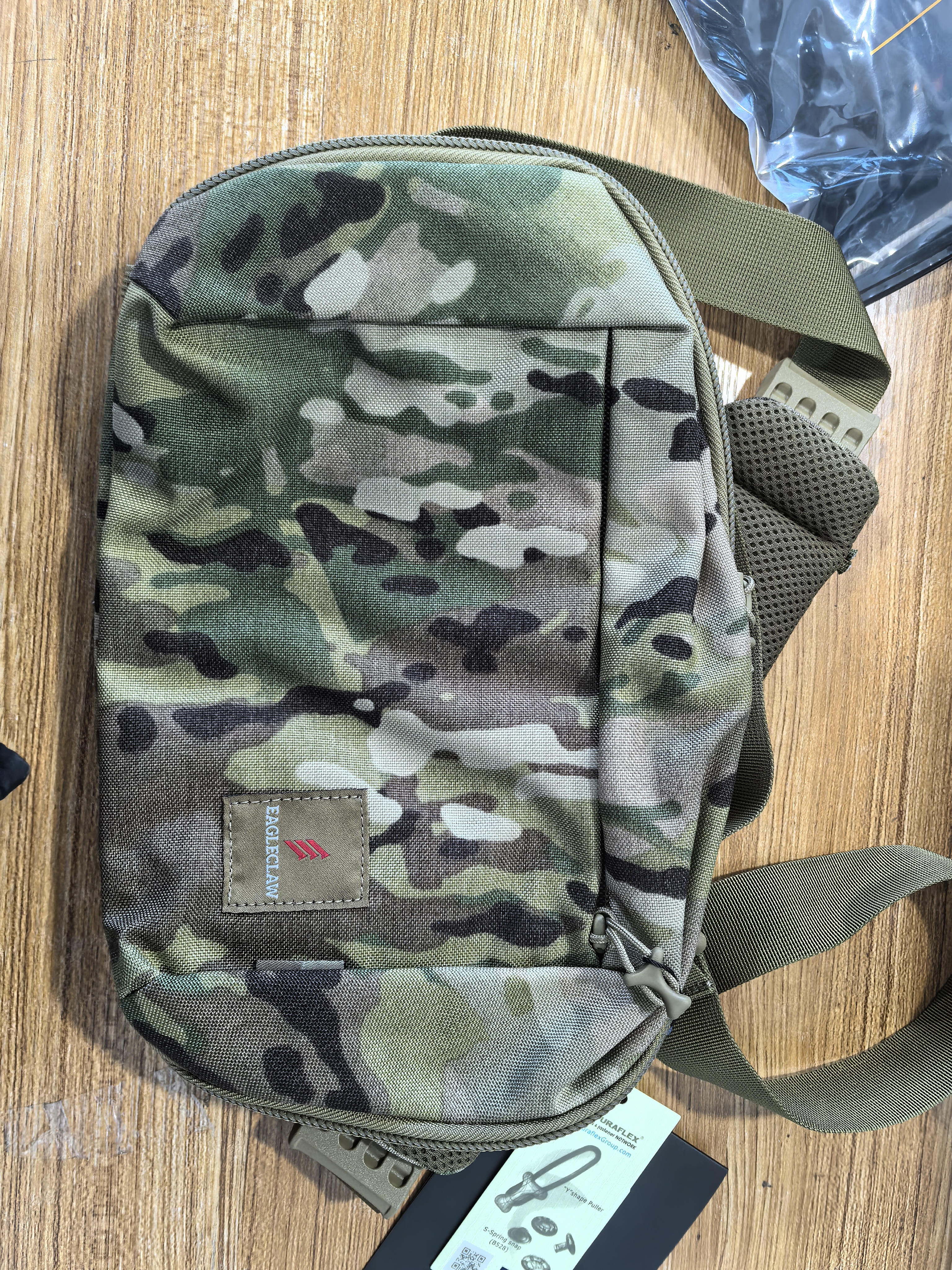 鹰爪原品MC迷彩战术单肩包