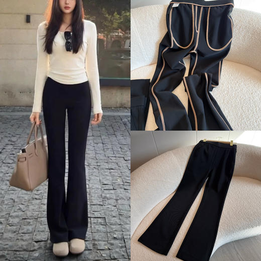 新增薄款美洋同款妖精裤 无敌大长腿瘦瘦加绒滋润裤 商品图0