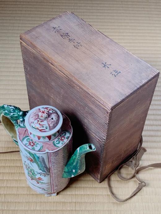 五彩绘人物纹龙把六方流酒壶，顺丰包邮 商品图8