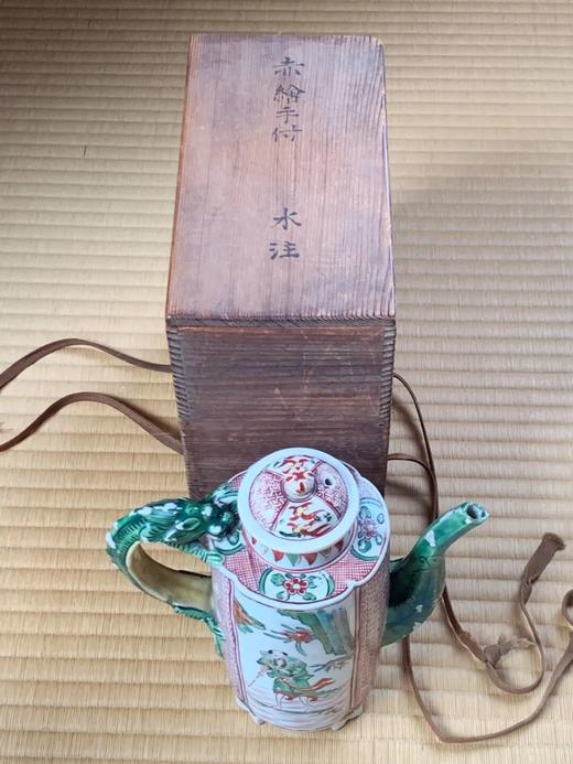 五彩绘人物纹龙把六方流酒壶，顺丰包邮 商品图13