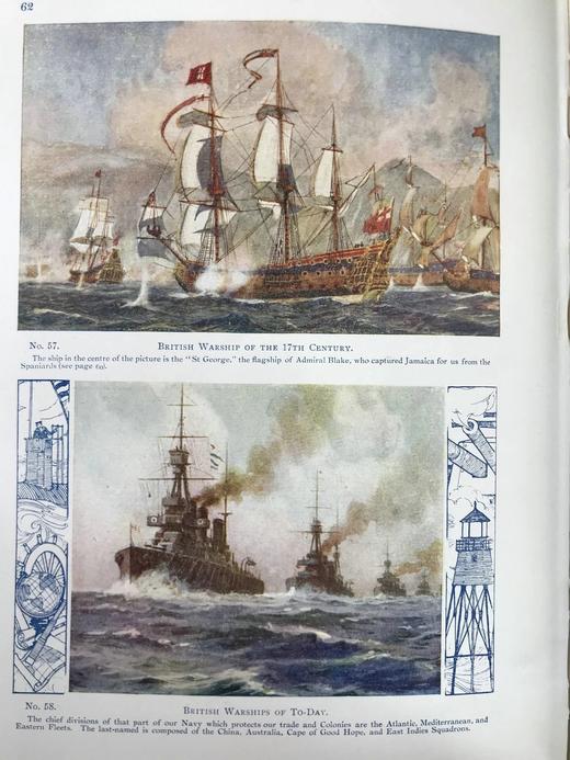 1924年 大英帝国图集 32幅彩色26幅黑白插图 漆布精装16开 商品图5