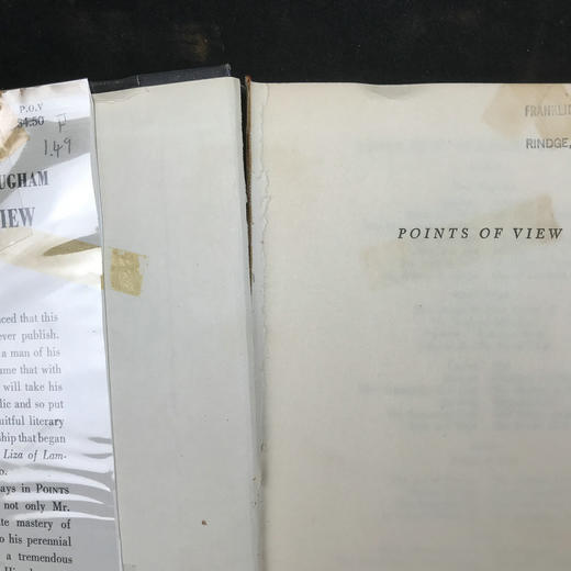 1959年 毛姆《观点》 精装大32开 商品图2