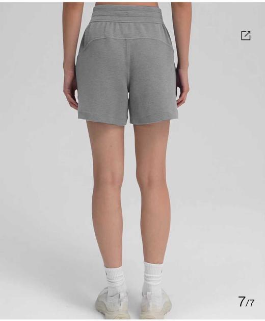 LULU 华夫格春夏女士高腰中裤短裤五分裤 Z-15830 商品图1